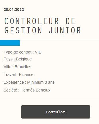 postuler chez hermes